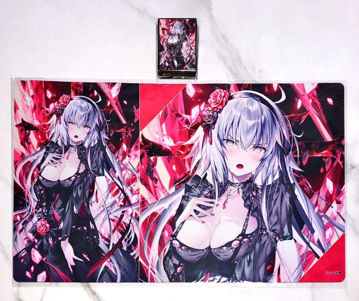 FGO ジャンヌオルタ 氷ドレス スリーブ プレイマット フレシア＆クラスター